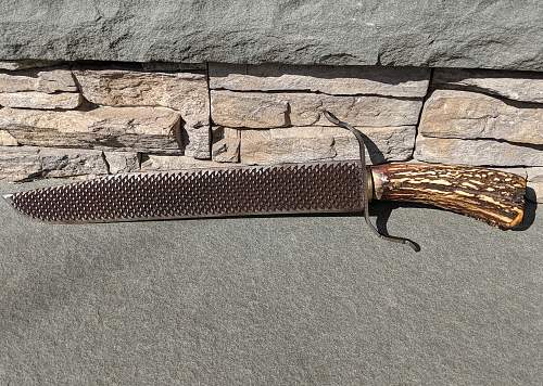 Theater Made stag horn Knife