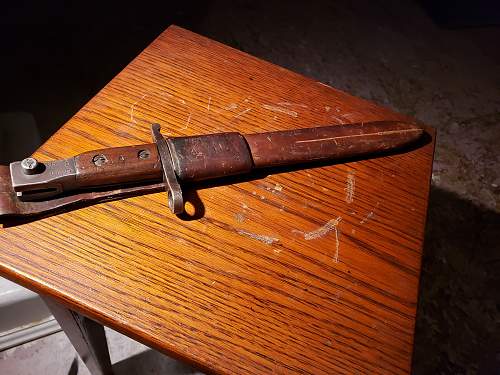 Canadian Ross rifle bayonet