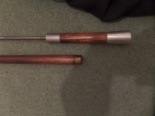 Swagger stick with concealed blade