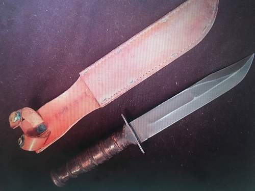 Were all US MK2 fighting knives with a pin that shows on both sides of the pommel ww2 period?