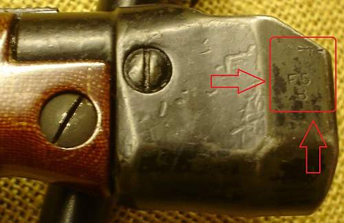 British No7 Mk1 Bayonet Markings