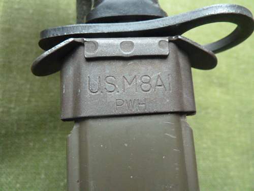 Bayonet M7 - Vietnam Era - &quot;Delta Pig Sticker&quot;