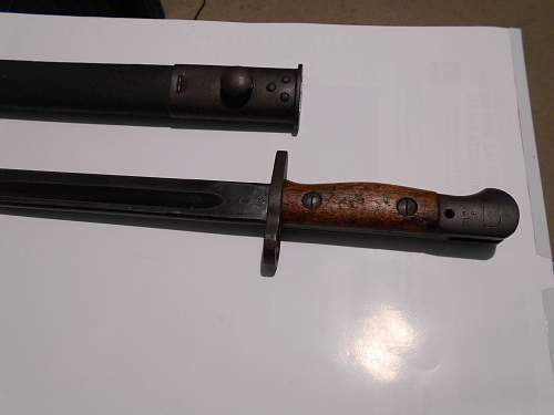 Lithgow Pattern 1907 bayonet, 1940 made