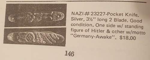 Hitler pocket knife
