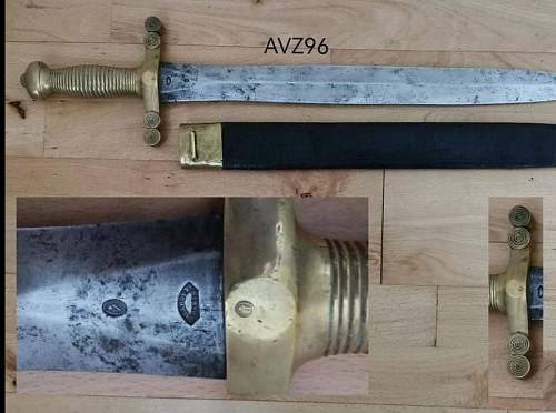 Help identifying Franch infantry Sword