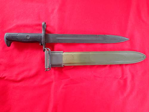 US M1 Bayonet Signed by Charles LIndberg - Iwo Jima