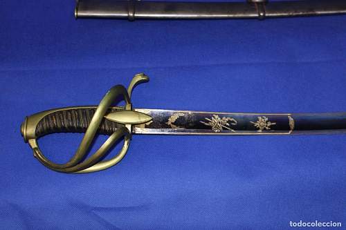 Napoleonic 1st Empire sword model IX by Pierre Giullame