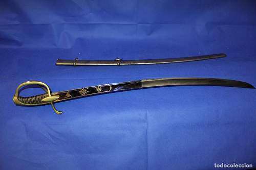 Napoleonic 1st Empire sword model IX by Pierre Giullame