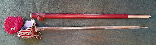 1828 Pattern Basket Hilted Highland Officers Sword - Royal Scots Fusilier