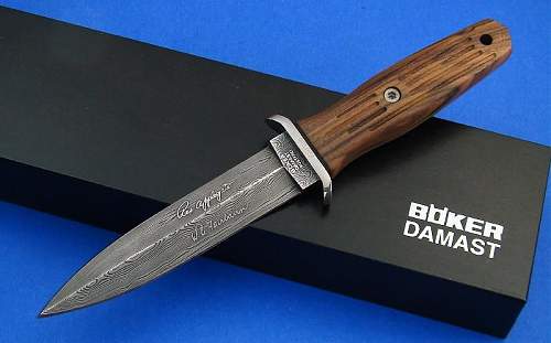 Collectibilty of Böker Made Damascus Applegate Fairbairn Sykes Tactical Knife