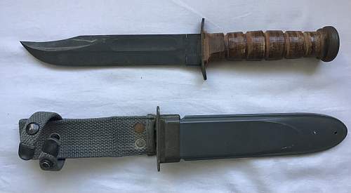 Three Robeson USN MK2 knives