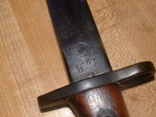 Regimental Markings On 1907 Bayonet