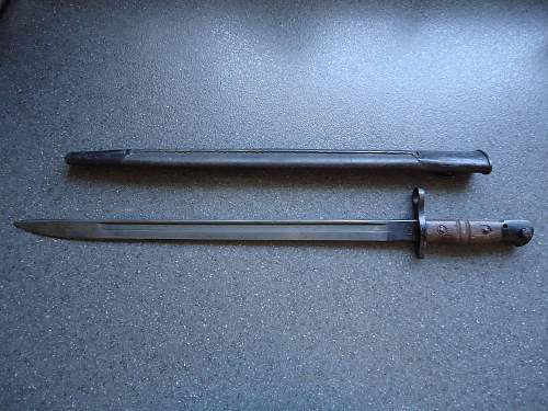 M1917 bayonet - is scabbard right?