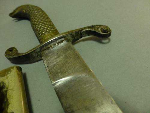 19th Century curved Naval Dirk with Screaming Eagle's head made by F.Herder ANY INFO WELCOME