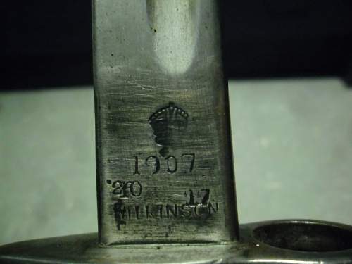 markings on P07 bayonet