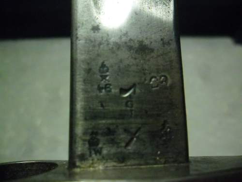 markings on P07 bayonet