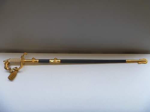 Post WW2 US M1852 Navy Officer Sword