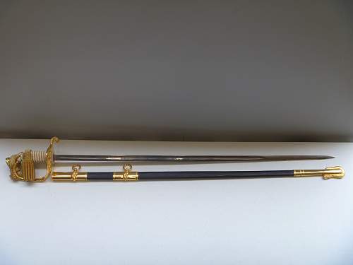 Post WW2 US M1852 Navy Officer Sword