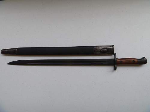 Enfield made for Queensland Police then Australian use P1907 Bayonet