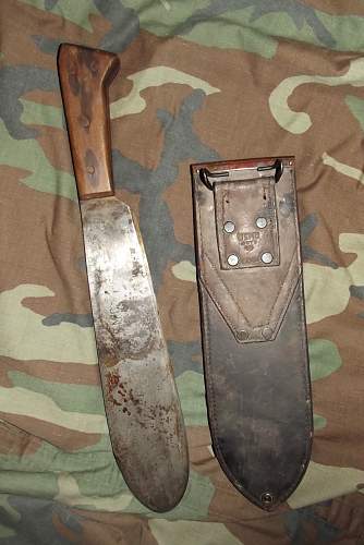 USMC.machete and scabbard..