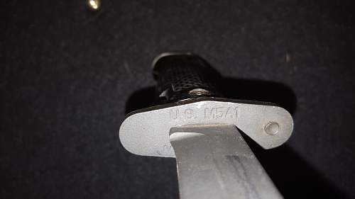 Mistake or fake? Unusual Stampings on M5A1 Bayonet, What gives?