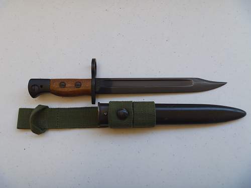 WSC No. 5 Mk. I bayonet for 'Jungle Carbine'