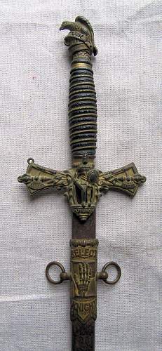 Fraternal Knight's Templar sword?