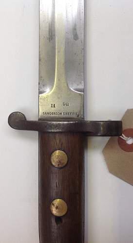 British 1888 pattern Lee Metford Bayonet