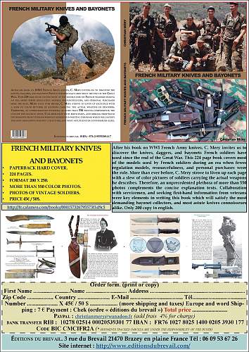 New book FRENCH MILITARY KNIVES AND BAYONETS