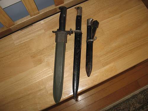 My New M1 Garand Bayonet and others