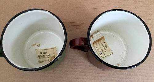 USSR soldier tea mugs - &quot;Kruzhka&quot;