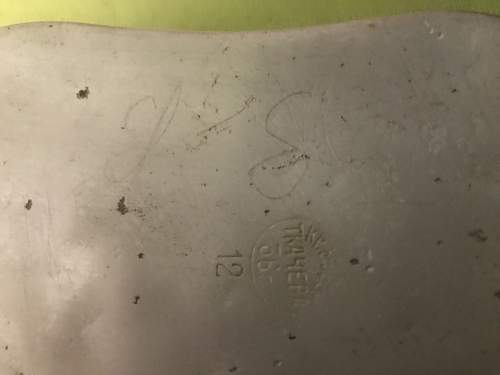 Original 1936 russian mess kit cover with soldiers initials