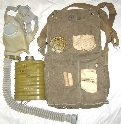 Unknown Soviet WW2 gas mask - O-11 mask