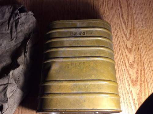 T-Ch filter and M1941 gas mask bag
