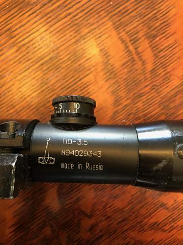 Mosin Hunting Scope by Leningrad Optical and Mechanical Association