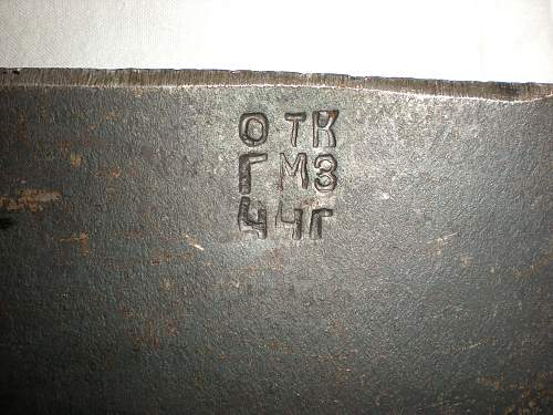 Stamps/markings in soviet field equipment