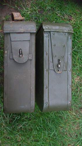 Steel Handle Riveted Maxim Ammo Tin ID