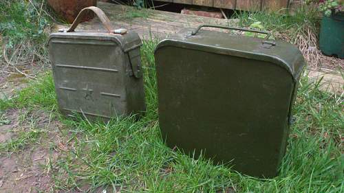 Steel Handle Riveted Maxim Ammo Tin ID