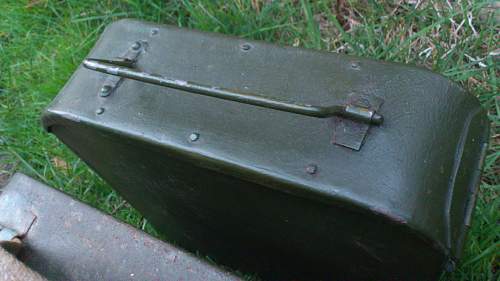 Steel Handle Riveted Maxim Ammo Tin ID