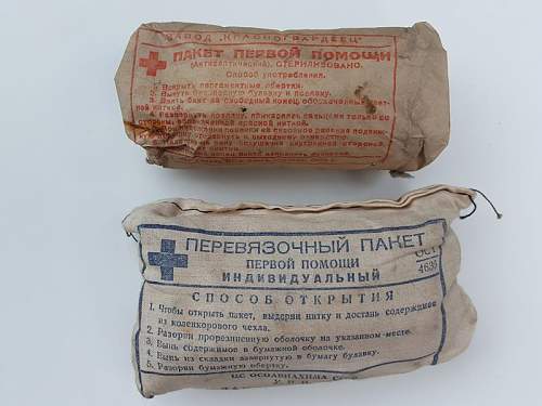 First aid: RKKA bandages and medic tools