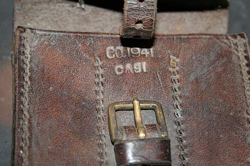 1941 Leather pouch