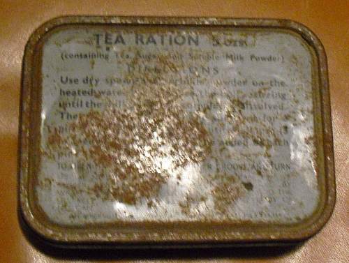 British tea ration tin