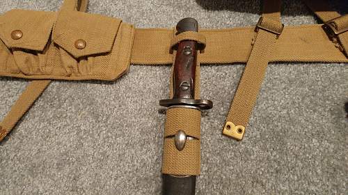 Early War Pattern 1937 Webbing Set (British Made)