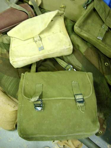 British issue 'musette' bag- 159ParaLghtRA 44th Indian Airborne 1944/5.