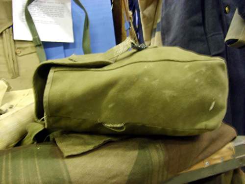 British issue 'musette' bag- 159ParaLghtRA 44th Indian Airborne 1944/5.