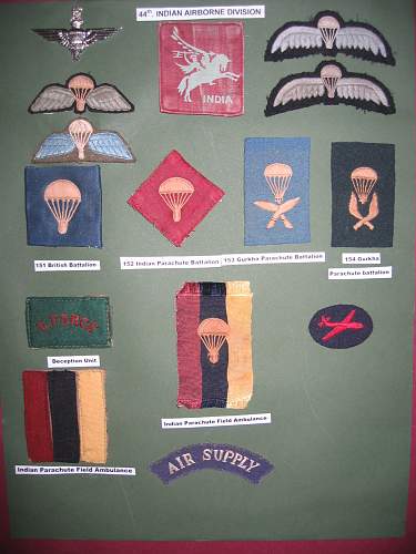 British issue 'musette' bag- 159ParaLghtRA 44th Indian Airborne 1944/5.