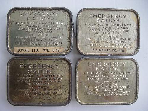 British Emergency Ration tin R&amp;Co 9/44