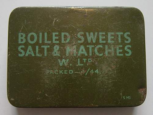 British issue Boiled sweets ration tins