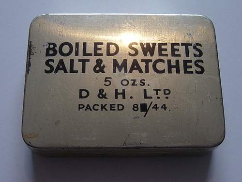 British issue Boiled sweets ration tins
