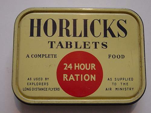 British Horlicks tablets &quot;ration&quot; tin